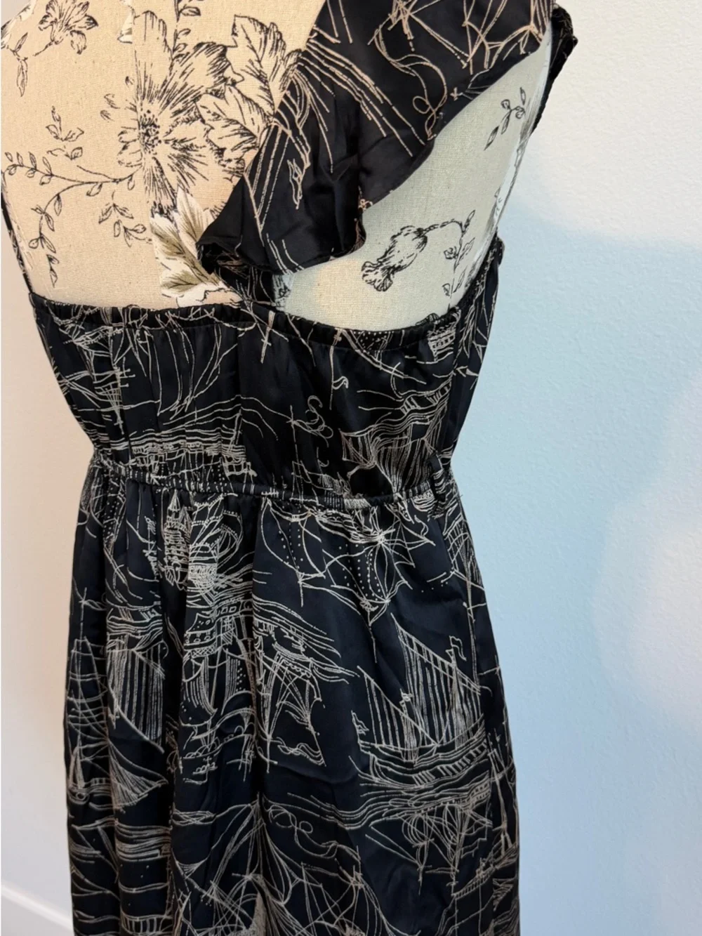 Voom by Joy Han Black One-Shoulder Print Mini Dress - Picture 8 of 12